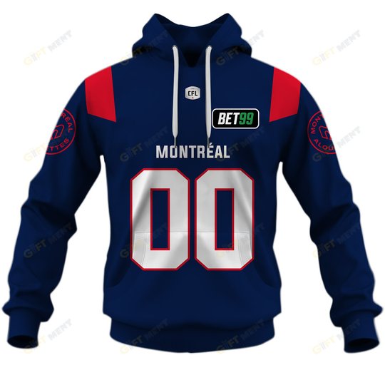Personalized CFL Montreal Alouettes Jersey 2022 Hoodie
