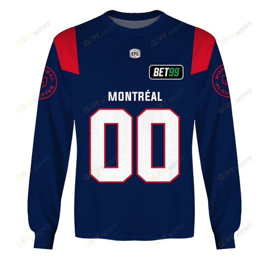 Personalized CFL Montreal Alouettes Jersey 2022 Hoodie