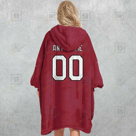 Personalized NFL Arizona Cardinals Oodie, Flanket, Blanket Hoodie, Snuggie