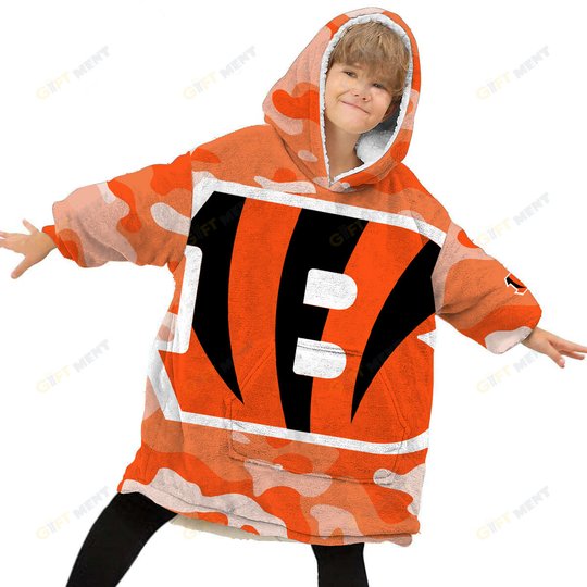 Cincinnati Bengals Oodie Blanket Hoodie Snuggie Hoodies For All Family