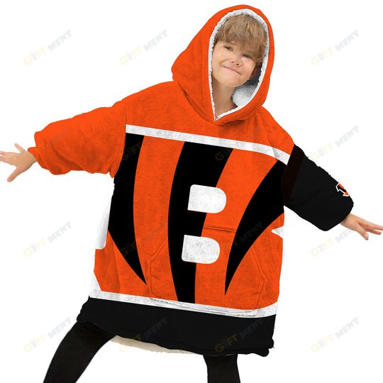 Cincinnati Bengals Oodie Blanket Hoodie Snuggie Hoodies For All Family