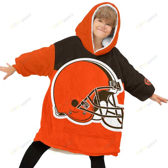 Cleveland Browns Oodie Blanket Hoodie Snuggie Hoodies For All Family