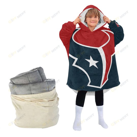 Houston Texans Oodie Blanket Hoodie Snuggie Hoodies For All Family