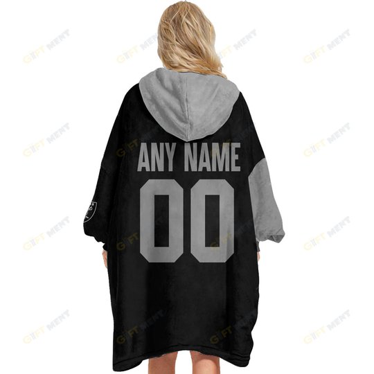 Las Vegas Raiders Oodie Blanket Hoodie Snuggie Hoodies For All Family