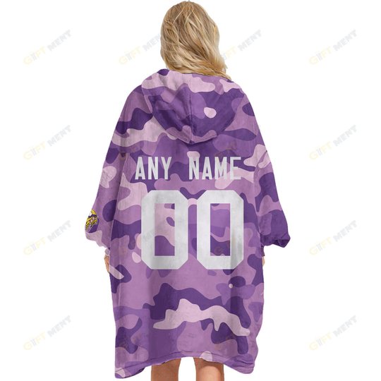 Minnesota Vikings Oodie Blanket Hoodie Snuggie Hoodies For All Family