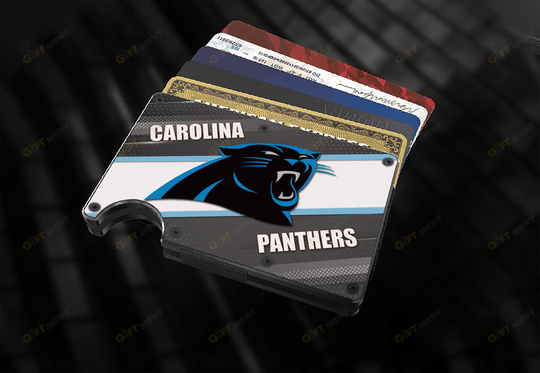 Carolina Panthers - Blocking Metal Wallets