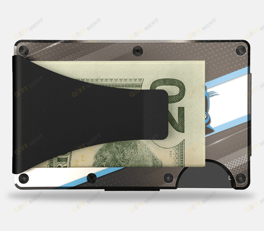 Carolina Panthers - Blocking Metal Wallets