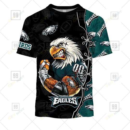 Football Warrior Philadelphia Eagles 3D Hoodie |
