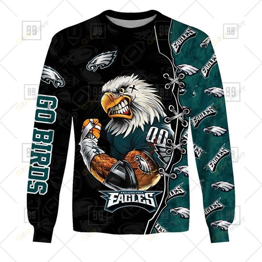 Football Warrior Philadelphia Eagles 3D Hoodie |