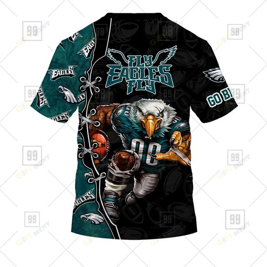 Football Warrior Philadelphia Eagles 3D Hoodie |