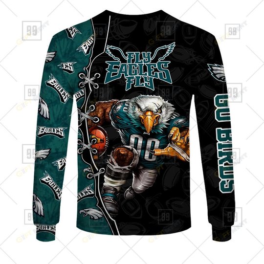 Football Warrior Philadelphia Eagles 3D Hoodie |