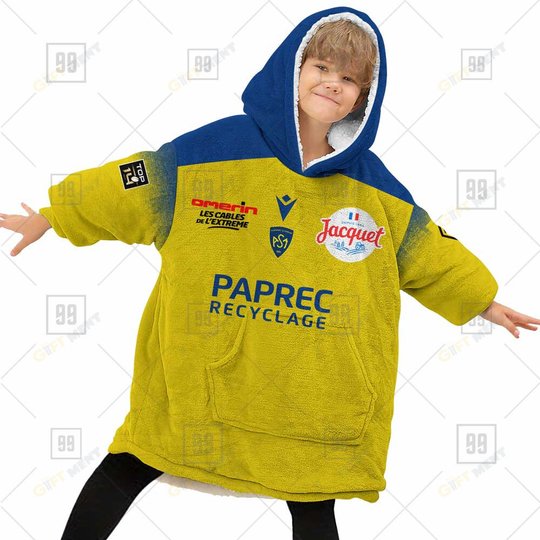 Personalized Top14 ASM Clermont Auvergne Rugby Jersey Style 3D Oodie, Flanket, Blanket Hoodie, Snuggie