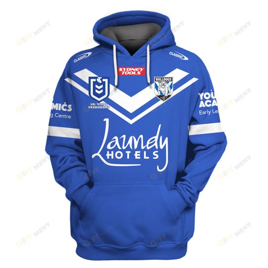 Canterbury Bankstown Bulldogs 2023 Personalized Name And Number Edition Hoodie Jersey