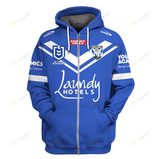 Canterbury Bankstown Bulldogs 2023 Personalized Name And Number Edition Hoodie Jersey