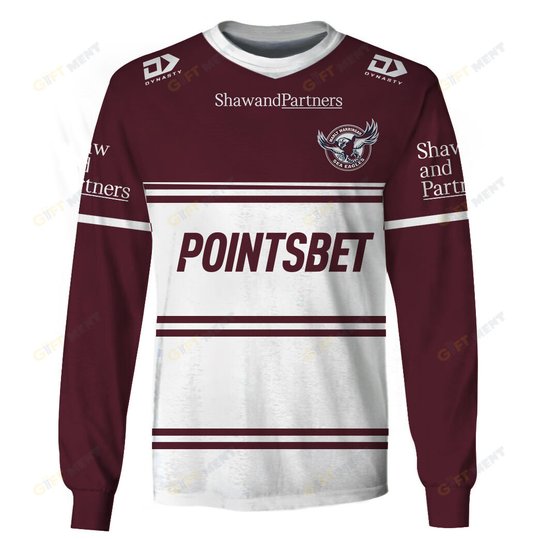 Manly Warringah Sea Eagles 2023 Personalized Name And Number Edition Hoodie Jersey