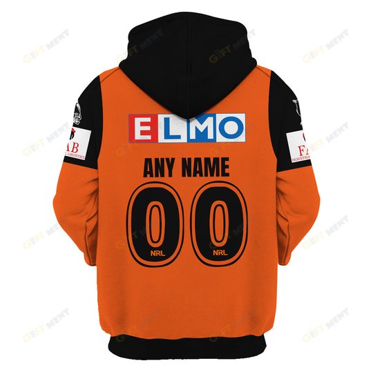 Wests Tigers 2023 Personalized Name And Number Edition Hoodie Jersey