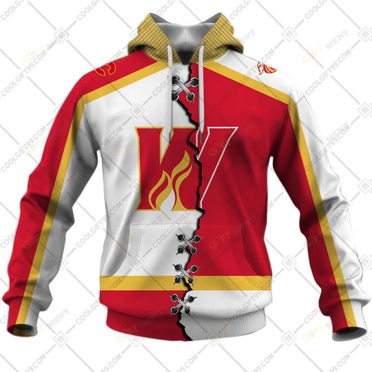 Personalized AHL Calgary Wranglers Mix Hoodie, T Shirt, Zip Hoodie, Sweatshirt
