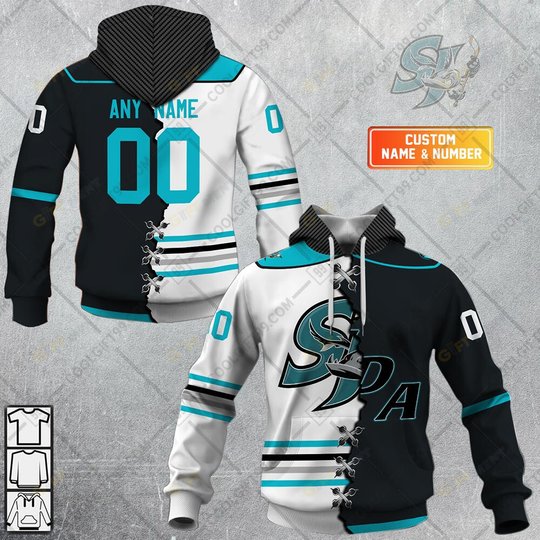 Personalized AHL San Jose Barracuda Mix Hoodie, T Shirt, Zip Hoodie, Sweatshirt