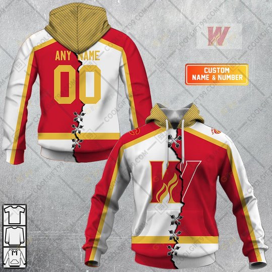 Personalized AHL Calgary Wranglers Mix Hoodie, T Shirt, Zip Hoodie, Sweatshirt
