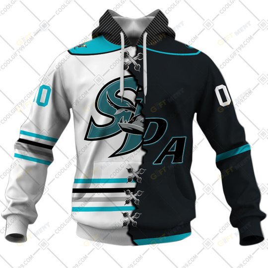 Personalized AHL San Jose Barracuda Mix Hoodie, T Shirt, Zip Hoodie, Sweatshirt
