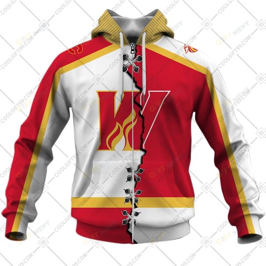 Personalized AHL Calgary Wranglers Mix Hoodie, T Shirt, Zip Hoodie, Sweatshirt