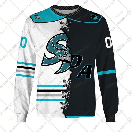 Personalized AHL San Jose Barracuda Mix Hoodie, T Shirt, Zip Hoodie, Sweatshirt