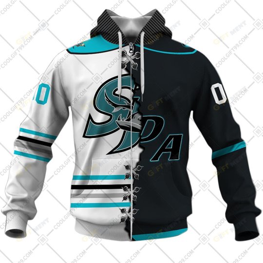Personalized AHL San Jose Barracuda Mix Hoodie, T Shirt, Zip Hoodie, Sweatshirt