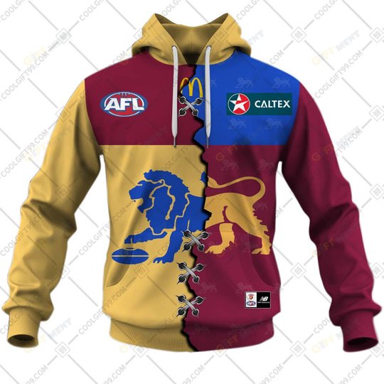 Personalized 2023 AFL Brisbane Lions Mix Hoodie, T Shirt, Zip Hoodie, Sweatshirt