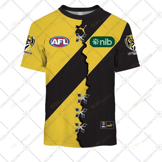 Personalized 2023 AFL Richmond Tigers Mix Hoodie, T Shirt, Zip Hoodie, Sweatshirt