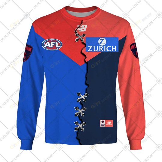 Personalized 2023 AFL Melbourne Demons Mix Hoodie, T Shirt, Zip Hoodie, Sweatshirt