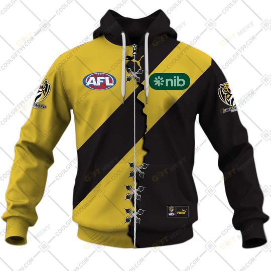 Personalized 2023 AFL Richmond Tigers Mix Hoodie, T Shirt, Zip Hoodie, Sweatshirt