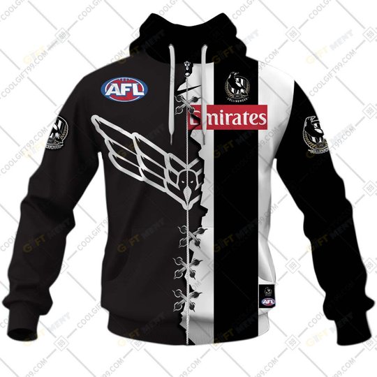 Personalized 2023 AFL Collingwood Magpies Mix Hoodie, T Shirt, Zip Hoodie, Sweatshirt