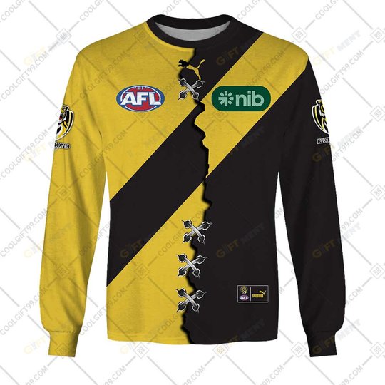 Personalized 2023 AFL Richmond Tigers Mix Hoodie, T Shirt, Zip Hoodie, Sweatshirt