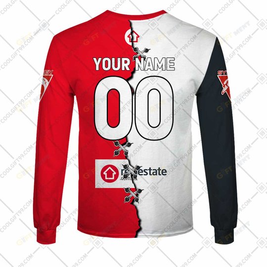 Personalized 2023 AFL Sydney Swans Mix Hoodie, T Shirt, Zip Hoodie, Sweatshirt