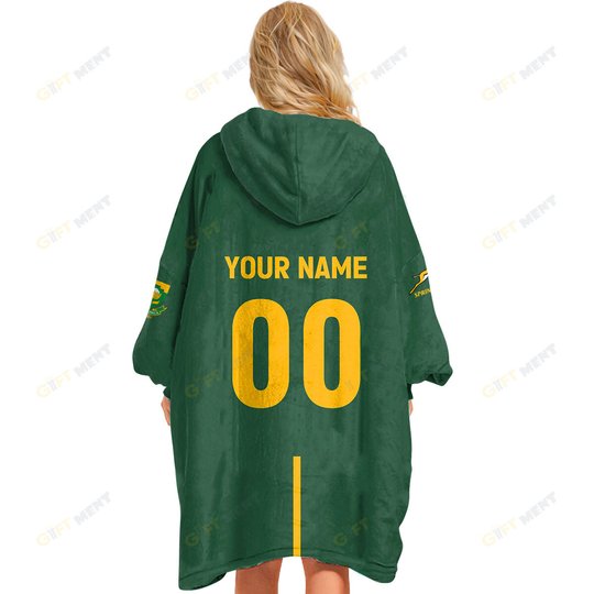 Personalized South African Springboks , Flanket, Blanket Hoodie, Snuggie