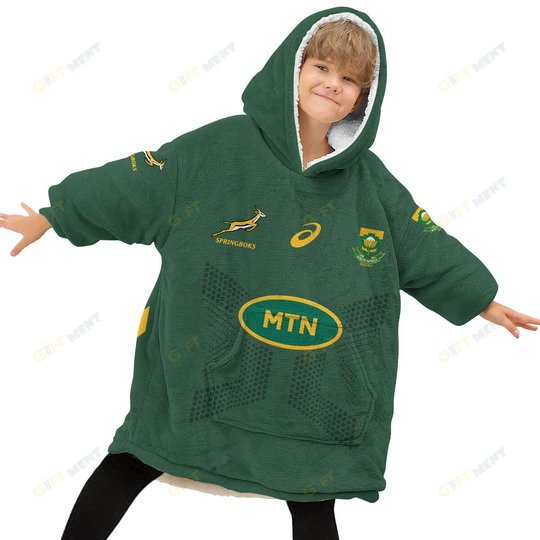 Personalized South African Springboks , Flanket, Blanket Hoodie, Snuggie