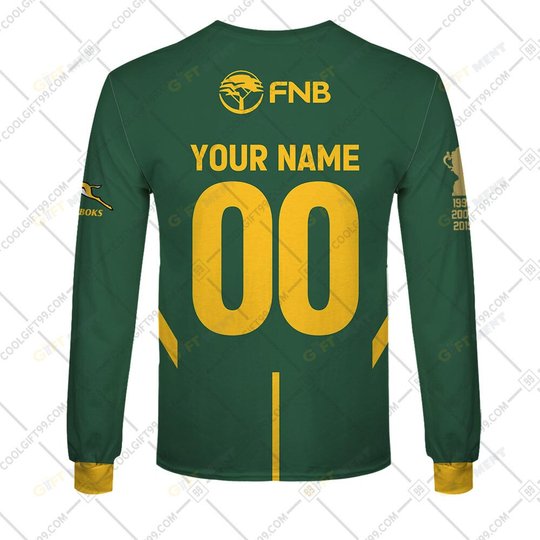 Personalized Rugby World Cup 2023 Springboks South Africa Rugby Home Jersey | Hoodie, T Shirt, Zip Hoodie, Sweatshirt