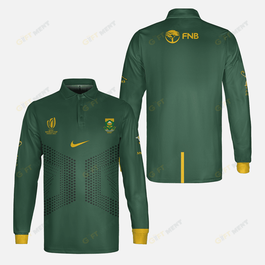 Personalized Rugby World Cup 2023 Springboks South Africa Rugby Home Jersey | Hoodie,Polo, Long Polo T Shirt, Zip Hoodie, Sweatshirt