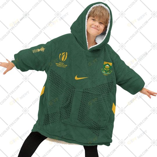 Personalized Rugby World Cup 2023 Springboks South Africa Rugby Jersey Style | Oodie, Flanket, Blanket Hoodie, Snuggie