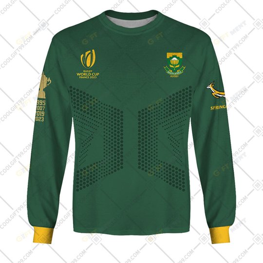 Personalized Rugby World Cup 2023 Springboks South Africa Rugby Home Jersey | Hoodie, T Shirt, Zip Hoodie, Sweatshirt