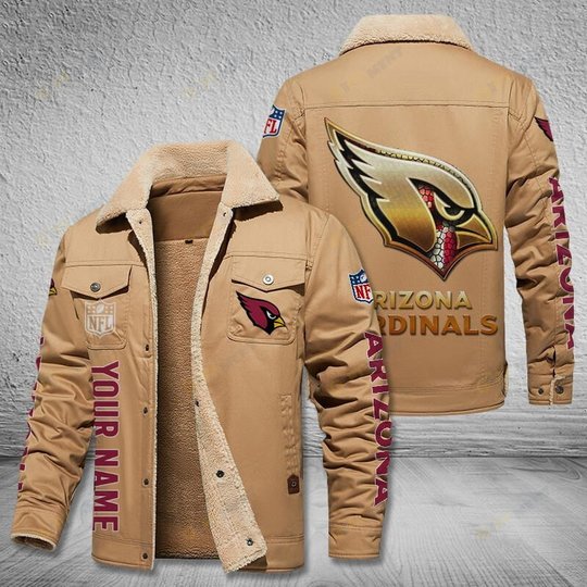 Arizona Cardinals Style Leather Jacket 02