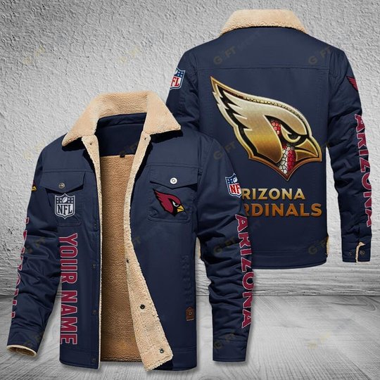 Arizona Cardinals Style Leather Jacket 02