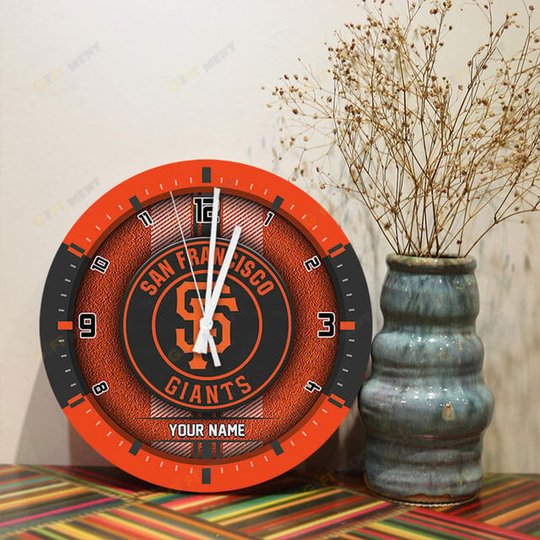 San Francisco Giants Wooden Clock