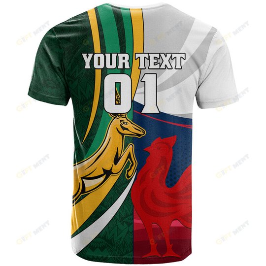 South Africa and France Rugby Polo Shirt Springbok With Le XV de France 2023 World Cup