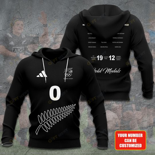 Personalized Black Ferns x New Zealand x Rugby World Cup 3D Apparel