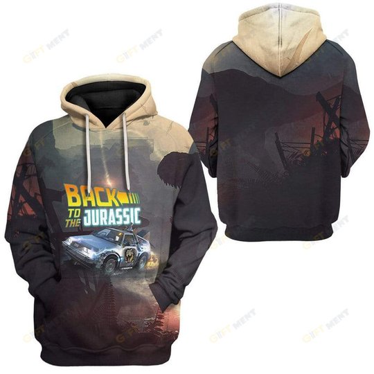 3D Back To The Jurassic Custom Hoodie Apparel