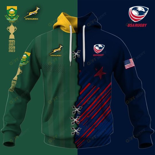 Personalized RUGBY Jersey Mix 2 Teams HALF and HALF Style | Hoodie, T Shirt, Zip Hoodie, Sweatshirt