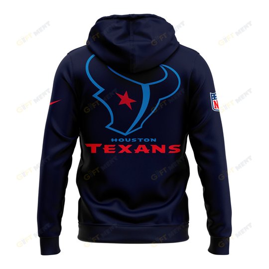 Men’s Fanatics Navy Houston Texans Pullover Hoodie V2