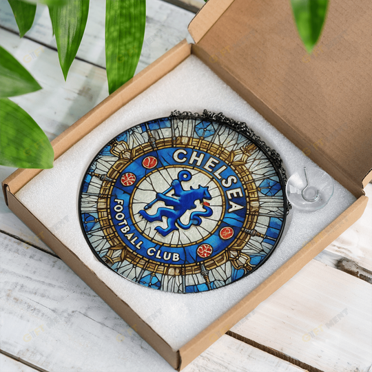 Chelsea F.C Stained Glass Suncatcher for Window Hanging