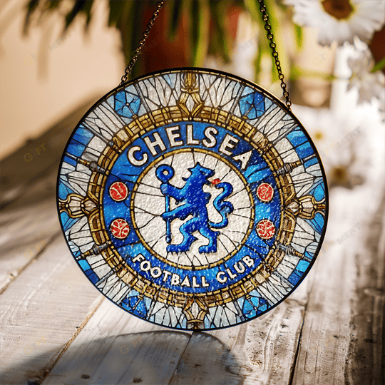Chelsea F.C Stained Glass Suncatcher for Window Hanging